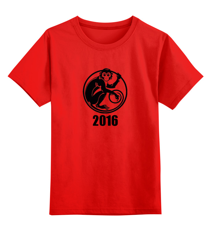 Printio Детская футболка классическая унисекс 2016 год - год красной обезьяны printio детская футболка классическая унисекс год обезьяны