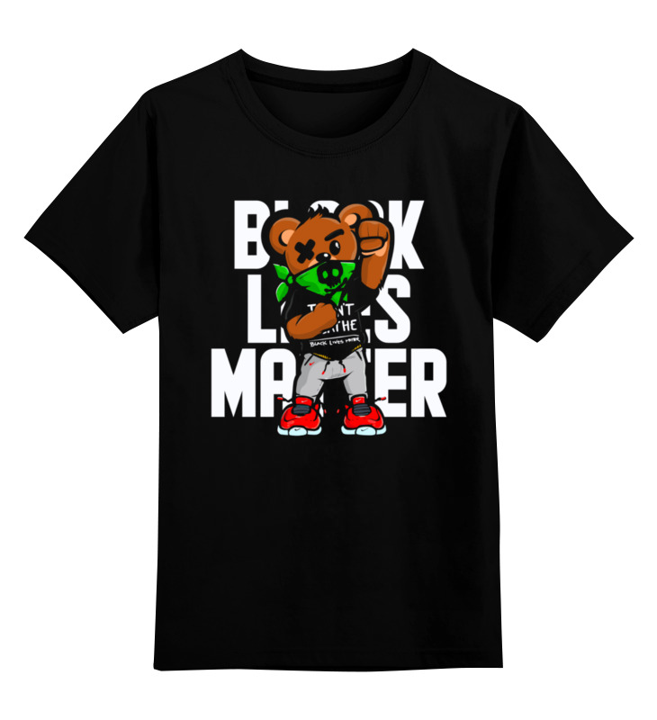 Printio Детская футболка классическая унисекс ✱ black lives matter bear ✱