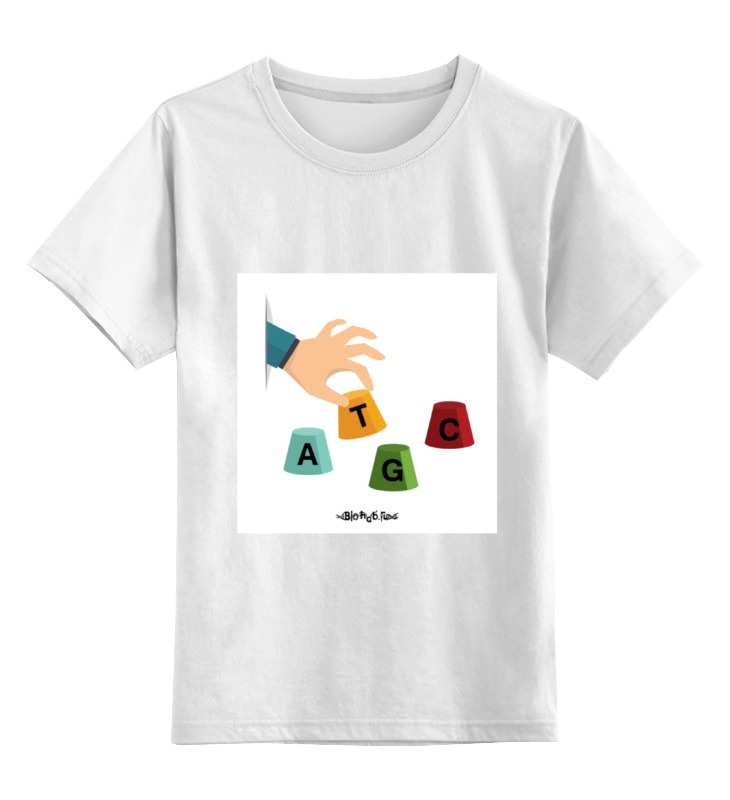 Printio Детская футболка классическая унисекс Угадай букву в гене printio сумка угадай букву в гене