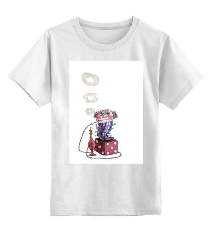 Printio Детская футболка классическая унисекс Странная гусеница курит кальян