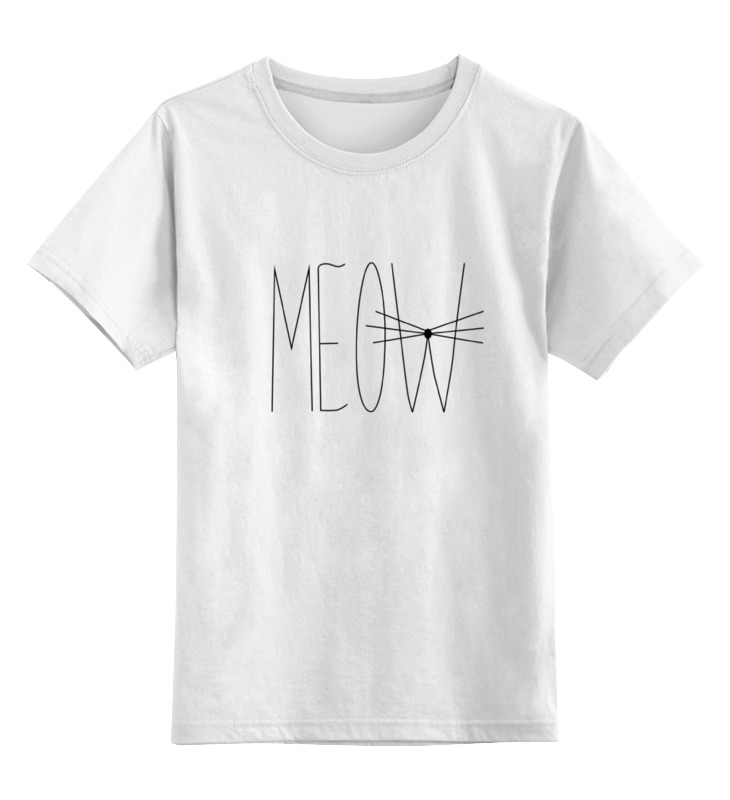 Printio Детская футболка классическая унисекс Meow-meow :) printio детская футболка классическая унисекс любите кошек