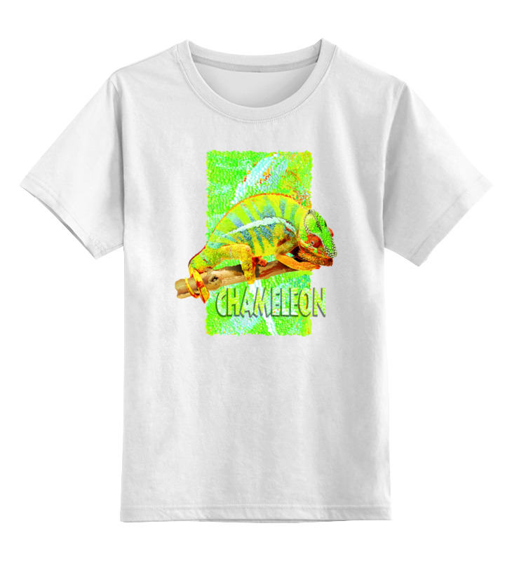 Printio Детская футболка классическая унисекс Хамелеон. printio детская футболка классическая унисекс хамелеон цветной