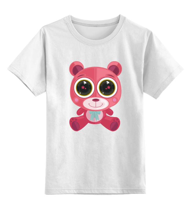 Printio Детская футболка классическая унисекс Розовый мишка (bear) детская футболка ми мишка 164 темно розовый