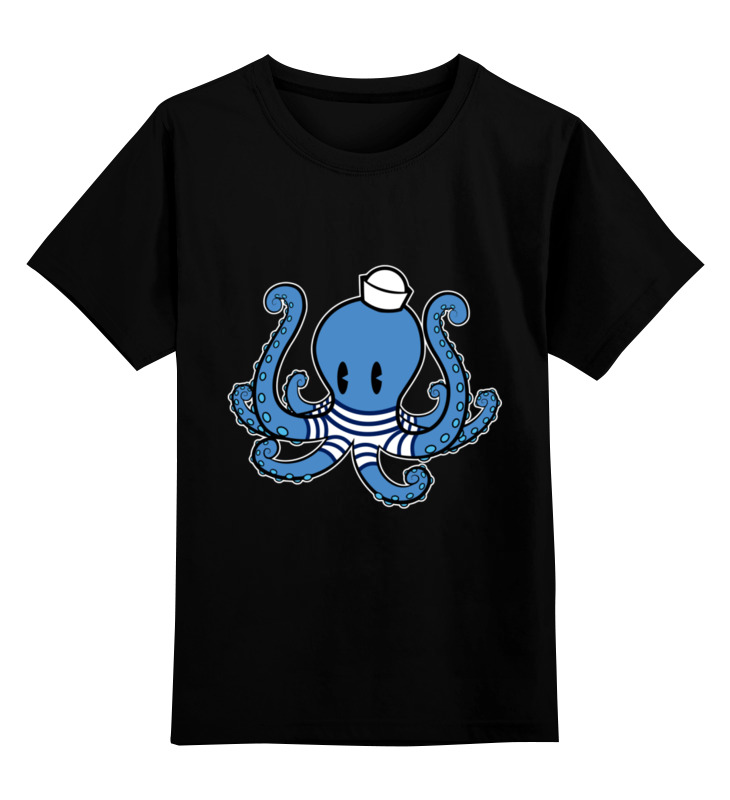 Printio Детская футболка классическая унисекс Осьминог морячок printio свитшот унисекс хлопковый осьминог морячок