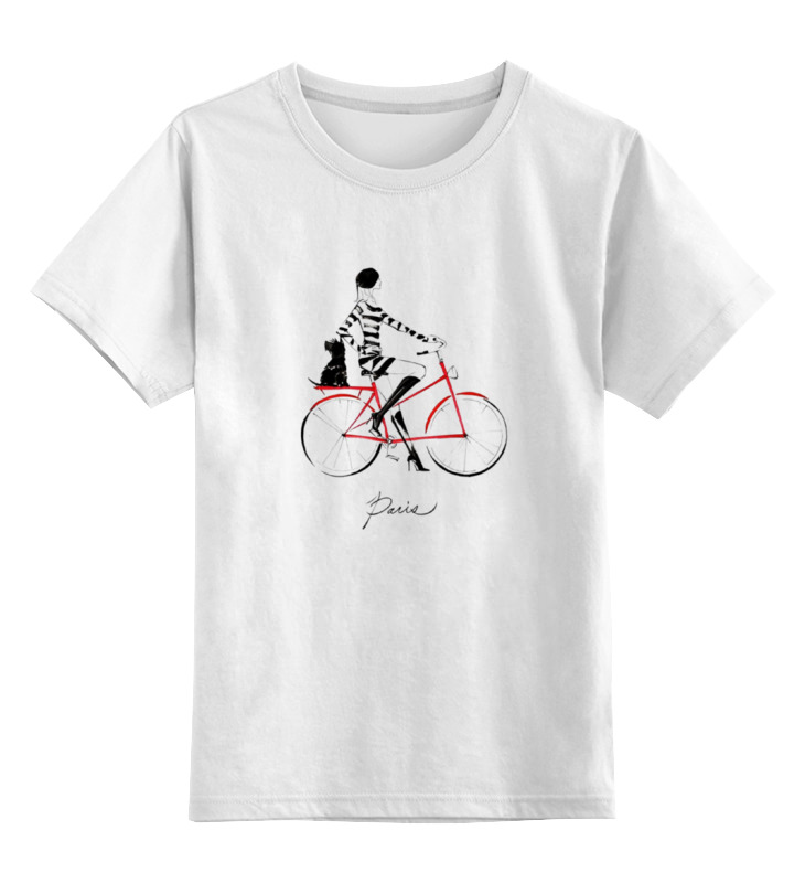 Printio Детская футболка классическая унисекс Девушка в париже printio футболка классическая футболка девушка в париже