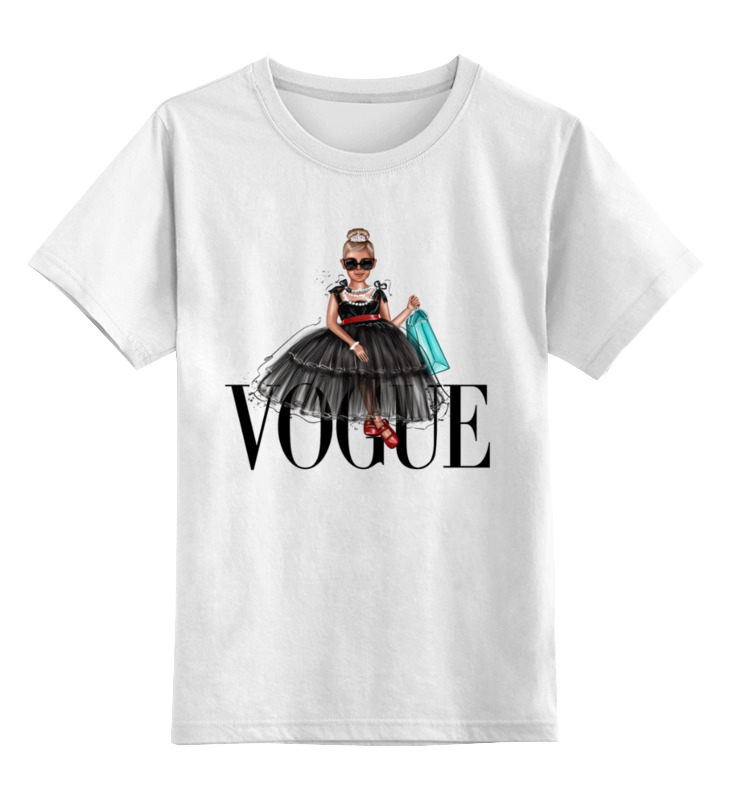 Printio Детская футболка классическая унисекс Vogue style 🖤 printio детская футболка классическая унисекс super mama 💕