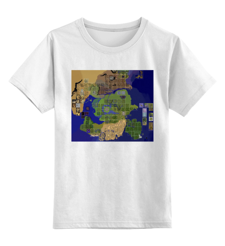 Printio Детская футболка классическая унисекс Карта мира ragnarok online