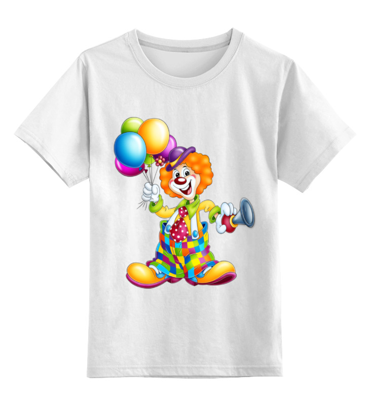 Printio Детская футболка классическая унисекс Клоун аппликации воздушными шариками дом шар дерево