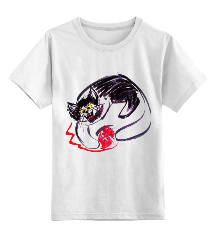 цена Printio Детская футболка классическая унисекс Кот caprediem