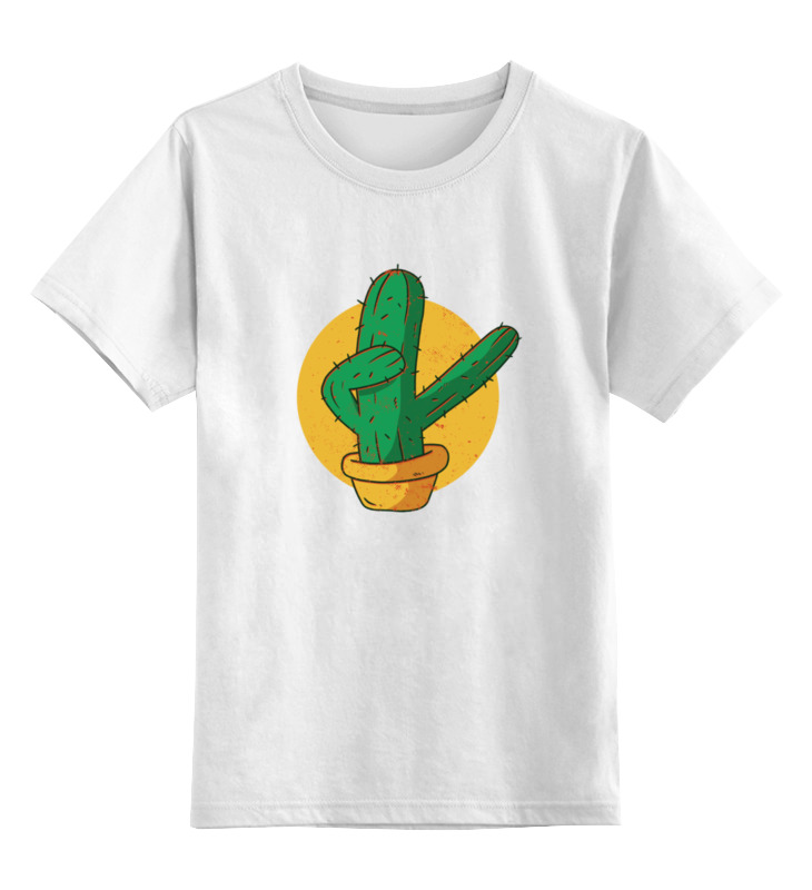 Printio Детская футболка классическая унисекс Dabbing cactus танцующий кактус поющий кактус музыкальный кактус