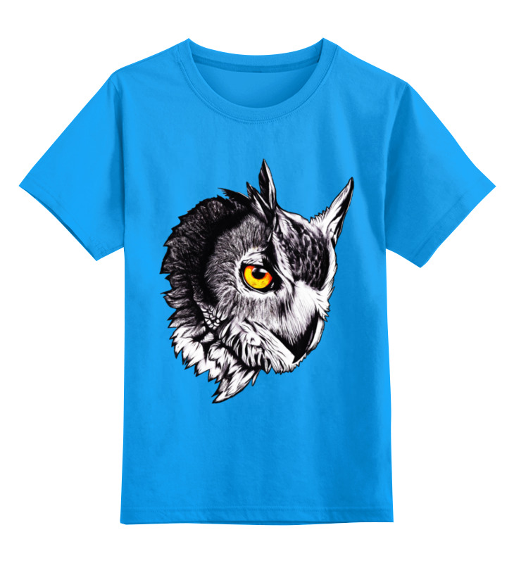 Printio Детская футболка классическая унисекс Owl gray