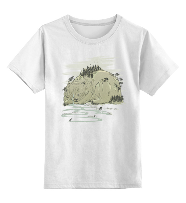 Printio Детская футболка классическая унисекс Медвежья гора медвежья гора 1006936 3xs белый