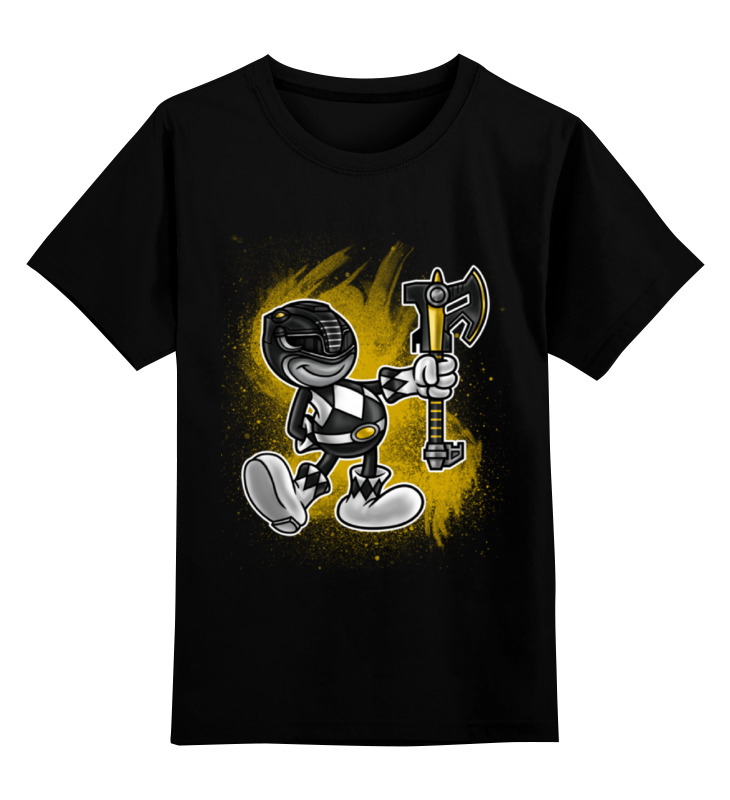 Printio Детская футболка классическая унисекс Чёрный рейнджер