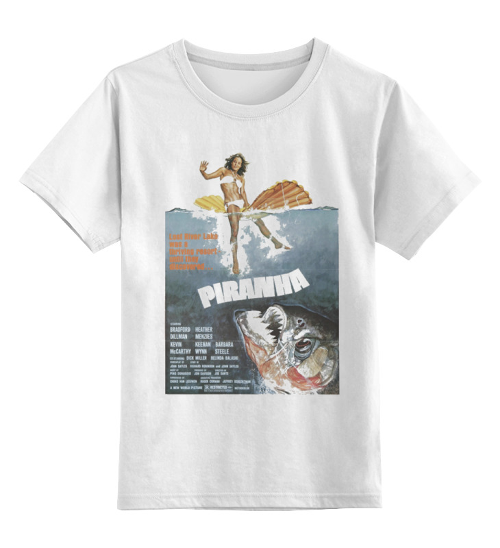 Printio Детская футболка классическая унисекс Piranha / пираньи printio футболка классическая piranha пираньи
