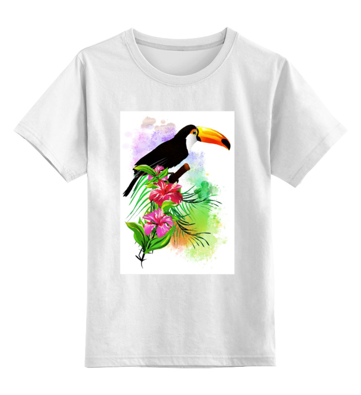 Printio Детская футболка классическая унисекс Тропические птицы от зорго арт. детская футболка птицы ну чирик 116 белый