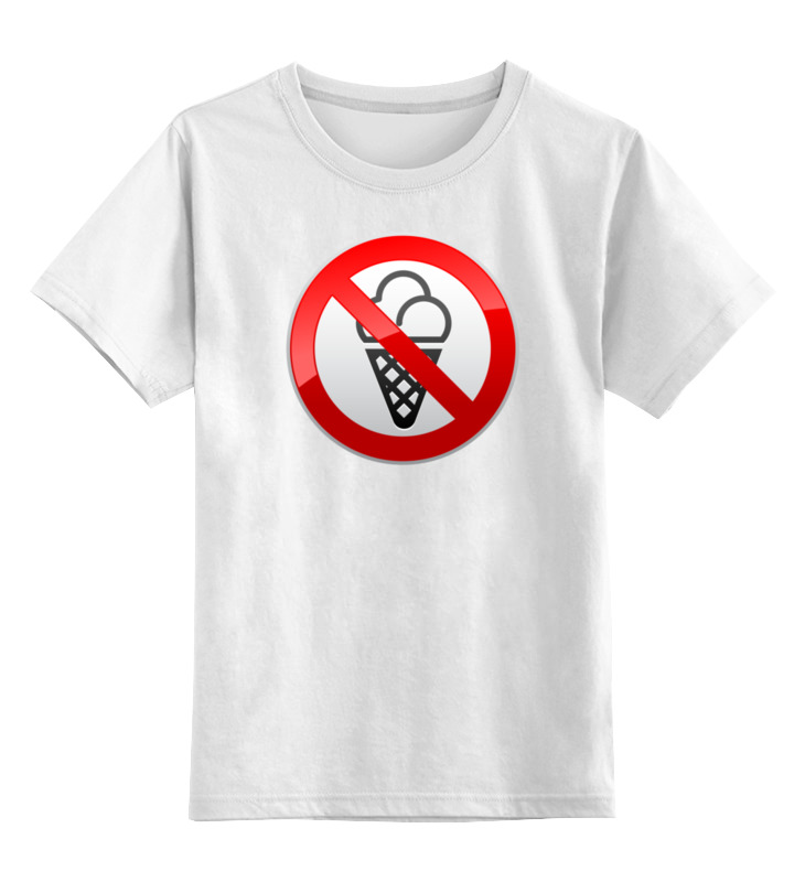 Printio Детская футболка классическая унисекс No ice cream