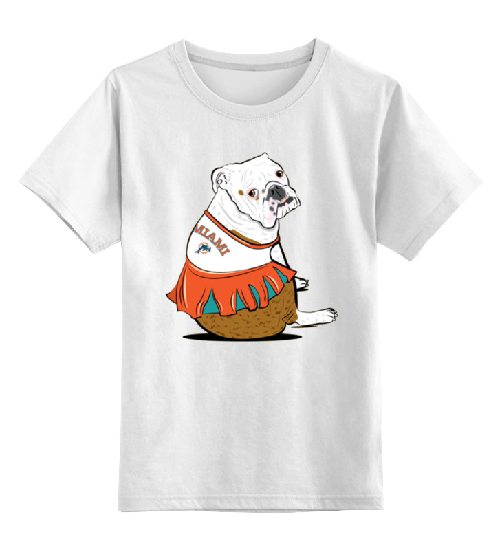 Printio Детская футболка классическая унисекс Собачка в маями на отдыхе детская футболка собака на отдыхе 104 красный