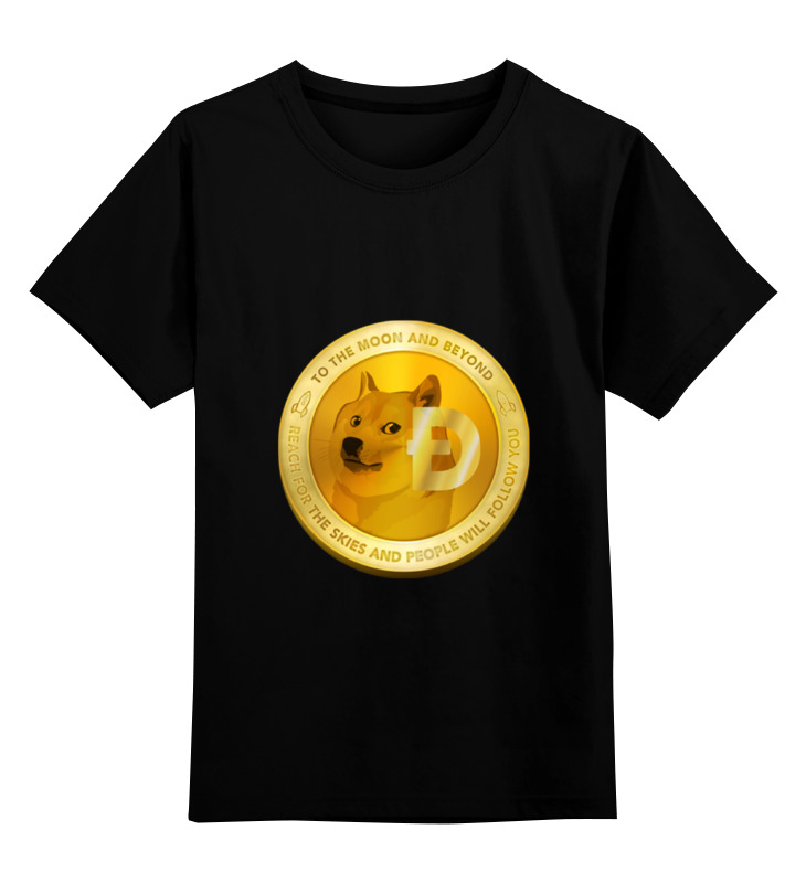 Printio Детская футболка классическая унисекс Dogecoin