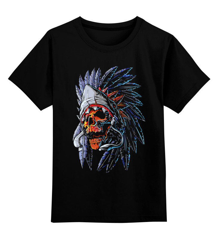 Printio Детская футболка классическая унисекс ☠ skull indian ☠