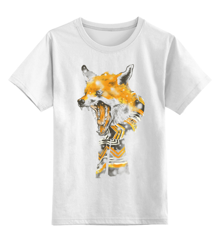 Printio Детская футболка классическая унисекс Лис в шарфе детская футболка жираф в шарфе 140 синий