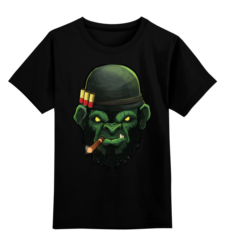 Printio Детская футболка классическая унисекс War monkey/обезьяна printio детская футболка классическая унисекс обезьяна monkey