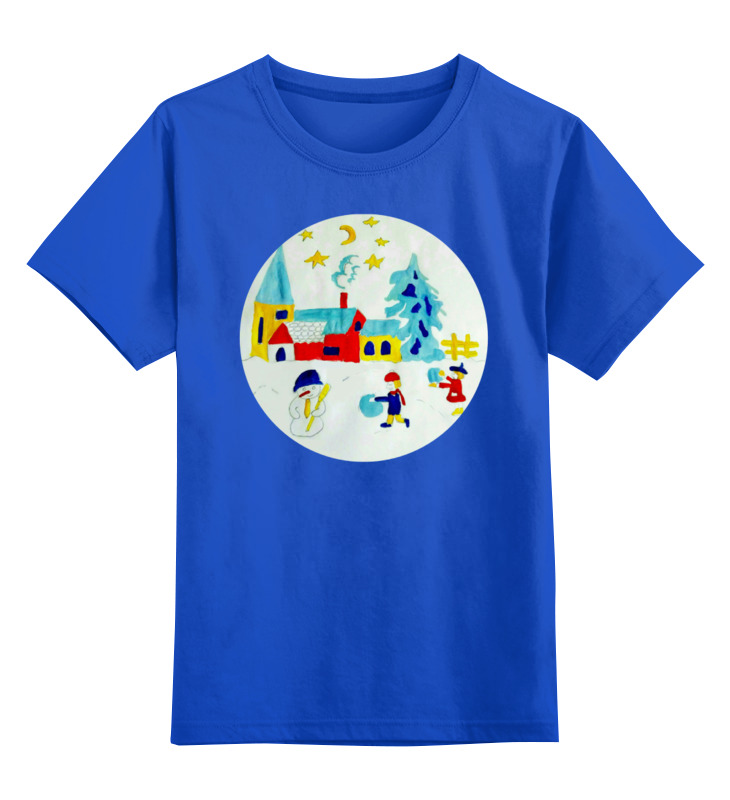 Printio Детская футболка классическая унисекс Зимняя сказка детская футболка много креветок 128 синий