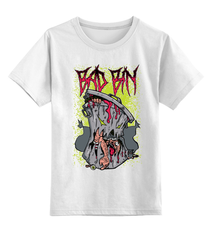 Printio Детская футболка классическая унисекс Bad bin printio лонгслив bad bin