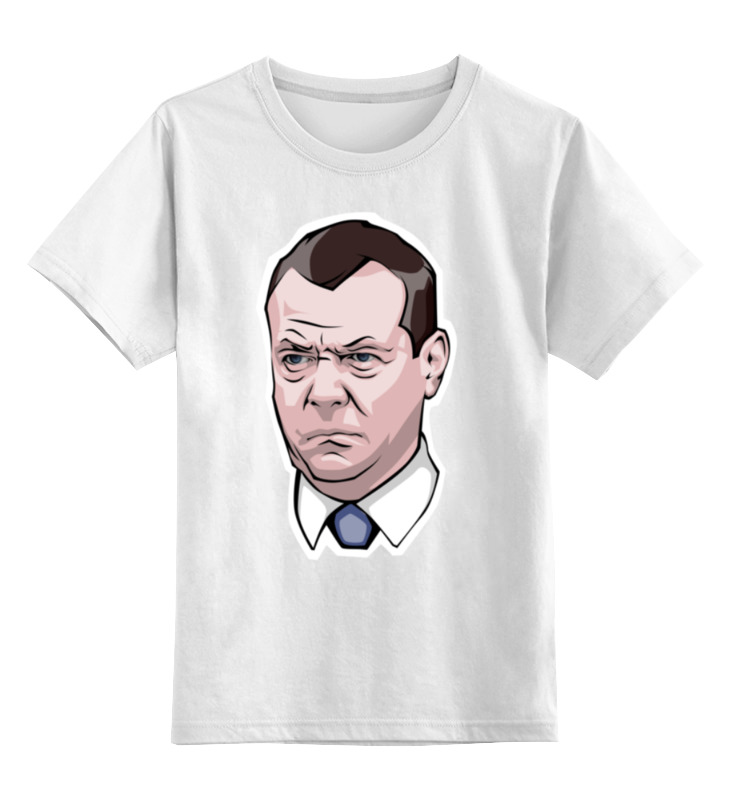 Printio Детская футболка классическая унисекс Дмитрий медведеву не в духе printio футболка с полной запечаткой мужская дмитрий медведев не в духе