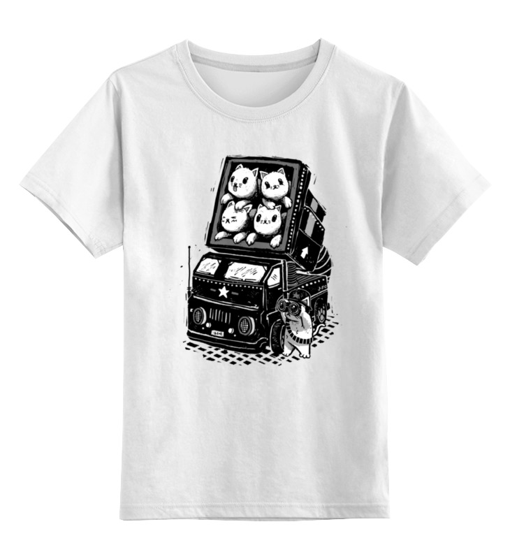 Printio Детская футболка классическая унисекс Ракетные коты