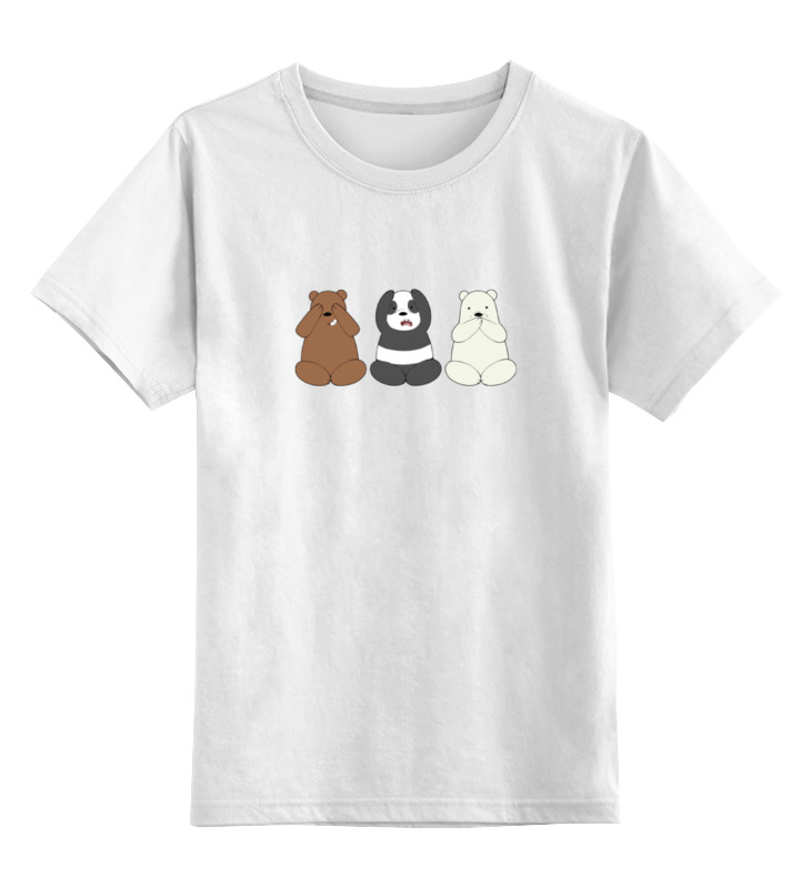 Printio Детская футболка классическая унисекс Медведи и панда 