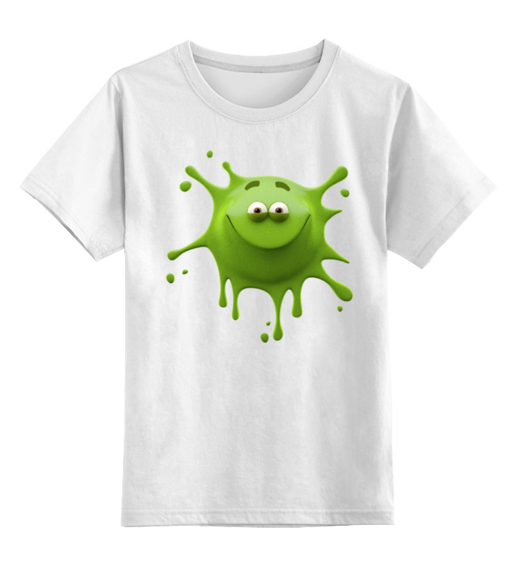 Printio Детская футболка классическая унисекс Улыбчивая клякса детская футболка веселый человечек 104 белый