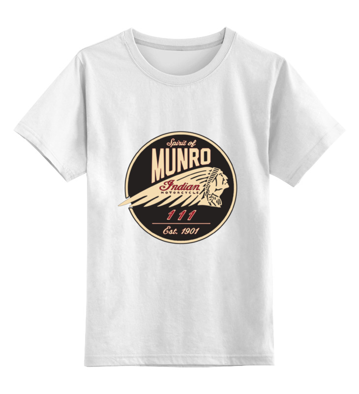 Printio Детская футболка классическая унисекс The spirit of munro. indian printio лонгслив the spirit of munro indian