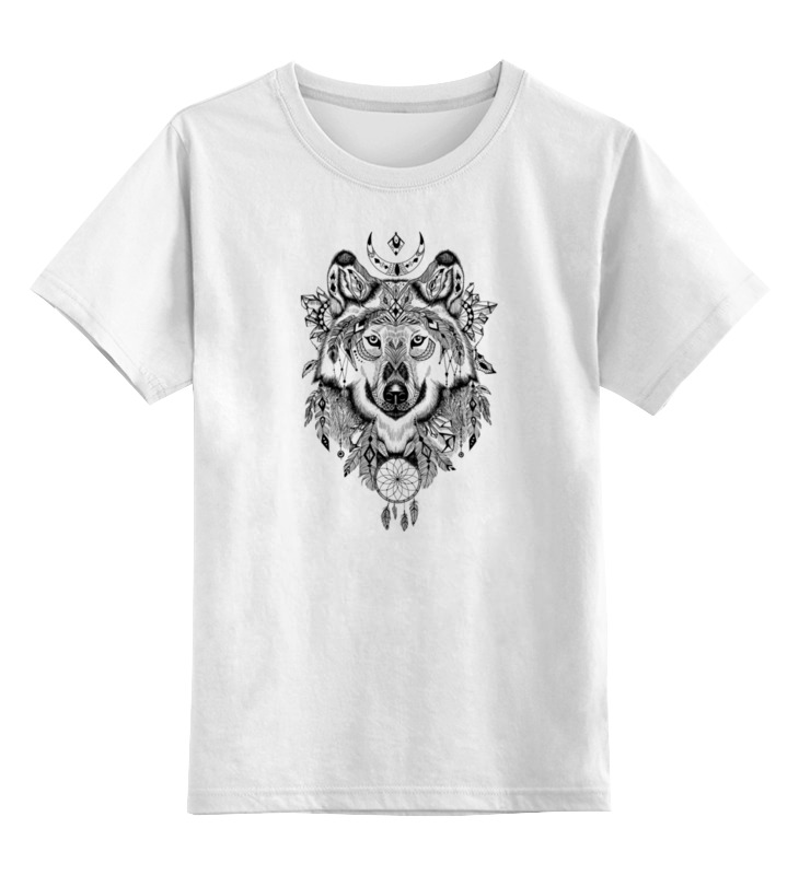 цена Printio Детская футболка классическая унисекс Тотем. волк