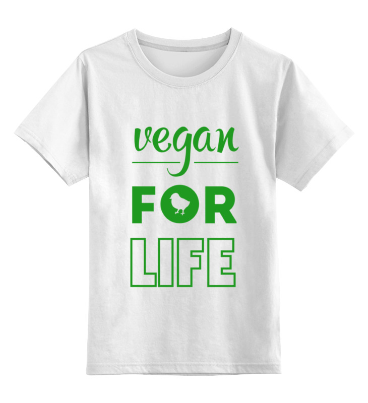 Printio Детская футболка классическая унисекс Vegan for life printio футболка классическая vegan life