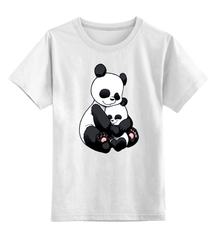 Printio Детская футболка классическая унисекс Панда с малышом printio лонгслив панда с малышом