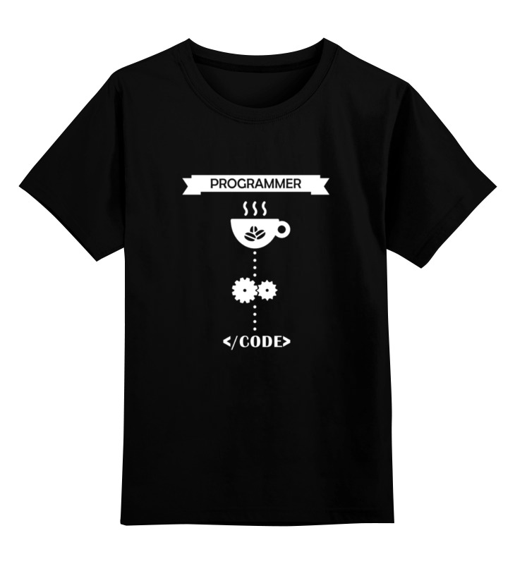 Printio Детская футболка классическая унисекс Programmer + coffee