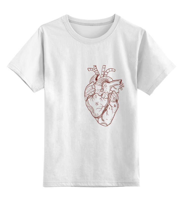 Printio Детская футболка классическая унисекс Сердце большого человека мужская футболка сердце бабочки m белый
