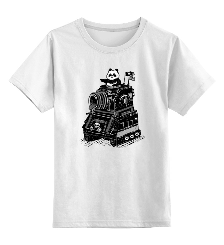 Printio Детская футболка классическая унисекс Панда в танке
