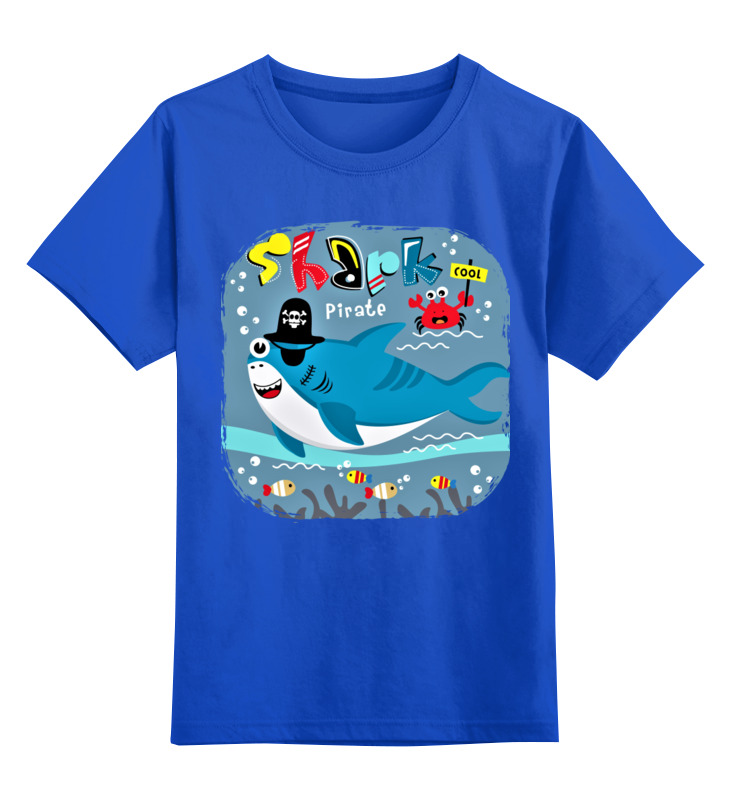 Printio Детская футболка классическая унисекс Пиратская акула printio рюкзак 3d пиратская акула