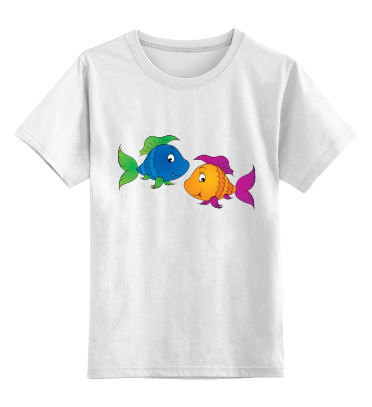 цена Printio Детская футболка классическая унисекс Весёлые рыбки