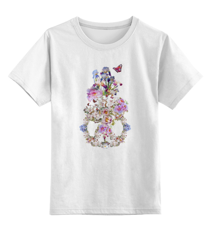 Printio Детская футболка классическая унисекс Цветочная фантазия. детская футболка милый зайчик ловит бабочек 104 белый