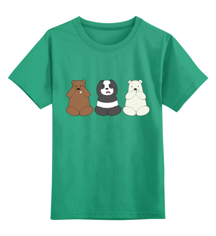 Printio Детская футболка классическая унисекс Медведи и панда printio футболка классическая медведи и панда