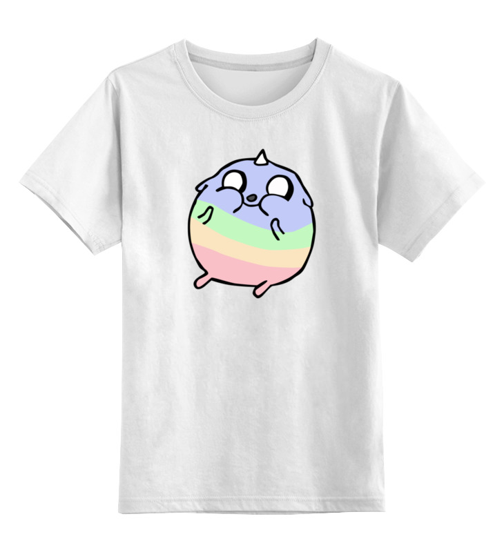 Printio Детская футболка классическая унисекс Милый пухлый единорог детская футболка милый зайчик ловит бабочек 104 белый