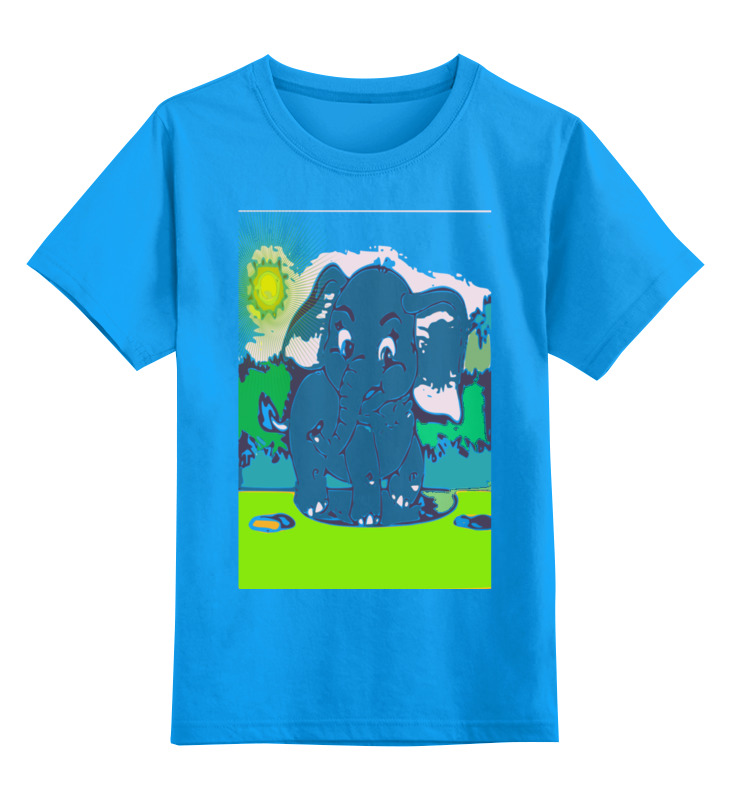Printio Детская футболка классическая унисекс Красивий слон