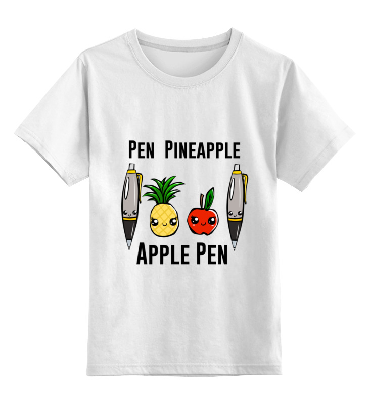 Printio Детская футболка классическая унисекс Pen pineapple apple pen цена и фото