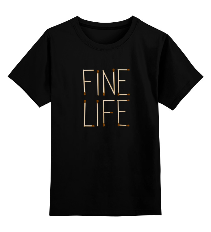 Printio Детская футболка классическая унисекс Fine life