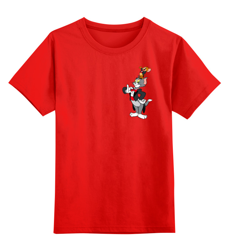 цена Printio Детская футболка классическая унисекс Том и джери