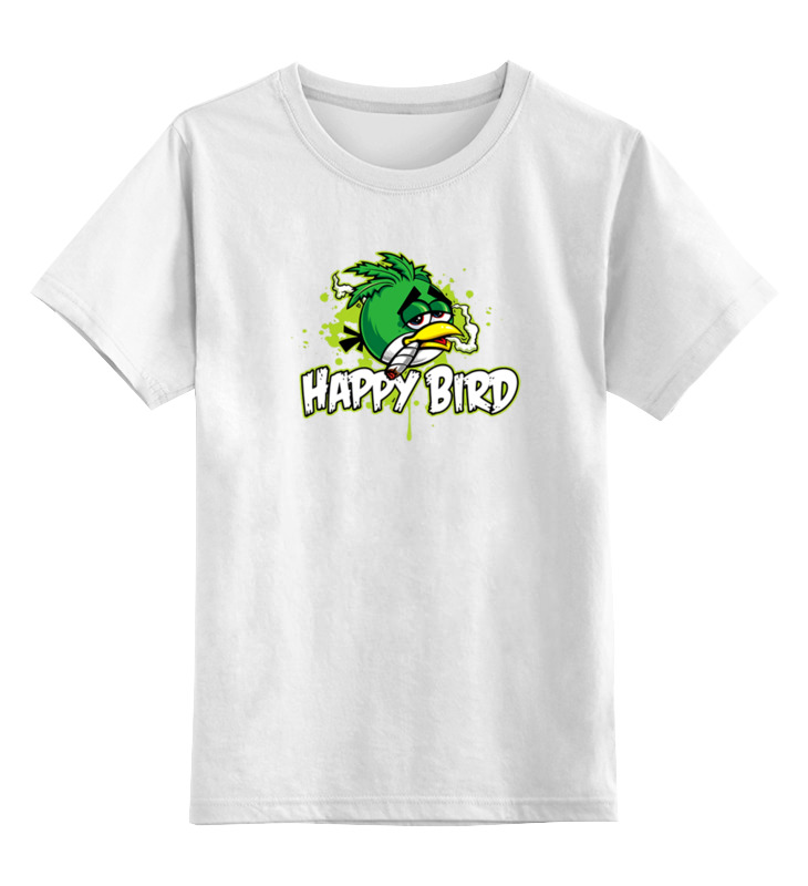 Printio Детская футболка классическая унисекс Happy bird printio детская футболка классическая унисекс happy bird