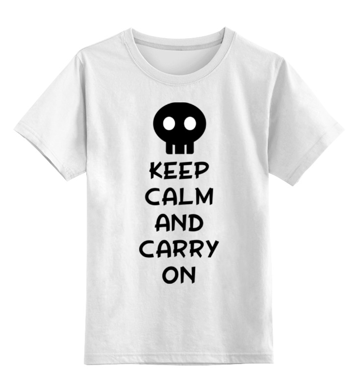 Printio Детская футболка классическая унисекс Keep calm and carry on printio свитшот унисекс хлопковый keep calm and carry on