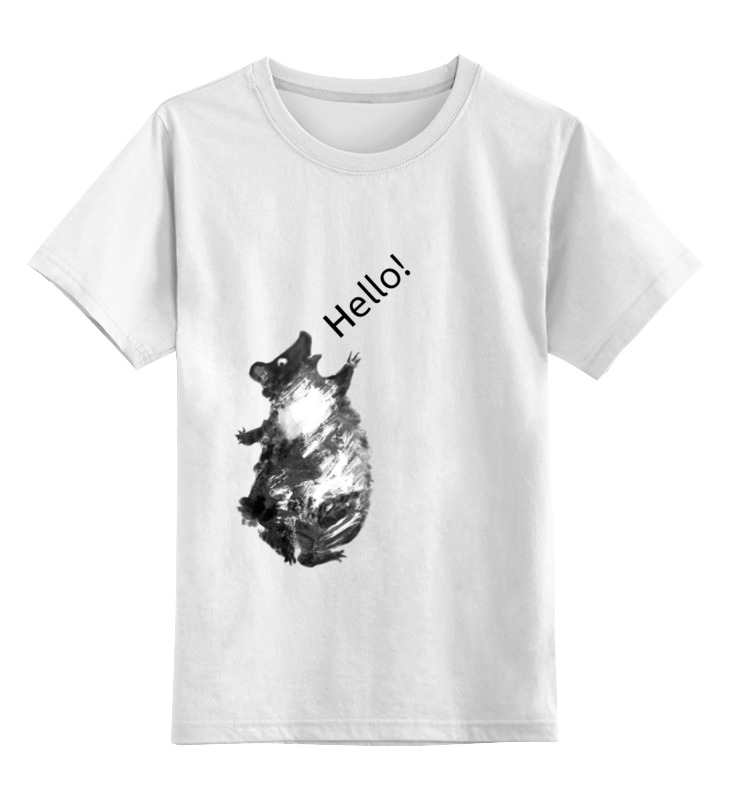 Printio Детская футболка классическая унисекс Привет, мишка!